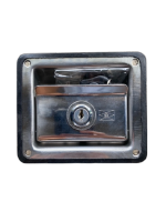 กลอนไฟฟ้าสแตนเลส แนวนอน สำหรับรถทัวร์ รถขนส่ง รถบรรทุก ยี่ห้อ G (Door lock)