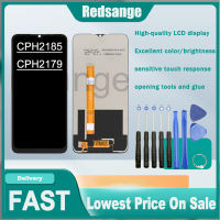 Redsange จอ LCD ขนาด6.52นิ้วของแท้สำหรับ A15 OPPO CPH2185/A15s CPH2179/A35 PEHM00 PEFM00แผงสัมผัสหน้าจอ LCD หน้าจอประกอบจอมอนิเตอร์สำหรับ OPPO A15 A15S A35 CPH2185 CPH2179 PEFM00 PEHM00