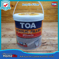 TOA สีโป้วผนัง (Acrylic Filler) ขนาด 3.785 ลิตร อะคริลิคแท้ 100% (วอล พุตตี้) สำหรับซ่อมรอยแตกร้าวผนังขนาดเล็ก โป้วผนัง โป้วปูน