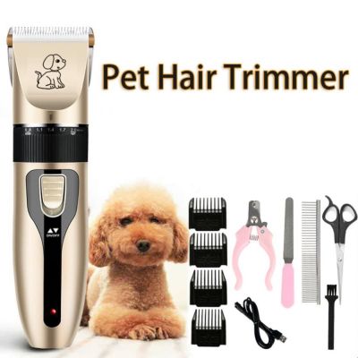 ✎❦ Clipper Hair Dog Blade Hair Grooming Accessories Supplies Trimmer Cat Ceramic Set Shaver Electric Pet Puppy Recharge Profession