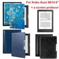 สำหรับ Kobo Aura N514เคสซัมซุง6นิ้วเคสหนังหน้าจอป้องกันเครื่องอ่านหนังสือแม่เหล็ก