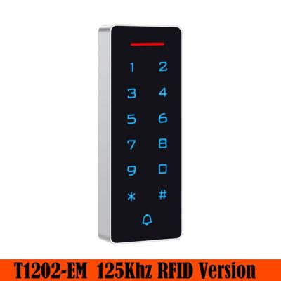 แบบสแตนด์อโลน Backlight Touch Access Control Keypad 125Khz 13.56Mhz RFID Proximity Wiegand 26 Access Control Card Reader 2000 Users
