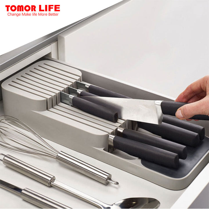 tomor-life-มีดและช้อนเคสใส่ของ-ถาดจัดระเบียบอุปกรณ์จัดเก็บมีดแยกกล่องเก็บของสำเร็จ