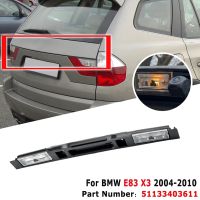 1 Piece Trunk Boot Lid Grip Handle with Key Button Light Parts Accessories for X3 E83 2.5L L6 2003-2010 Rear Handle Licence Plate Lid Trim