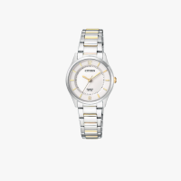 Citizen นาฬิกาข้อมือผู้หญิง [ประกันร้าน] CITIZEN นาฬิกาข้อมือผู้หญิง รุ่น AQ Mid White Dial Silver รุ่น ER0201-72A