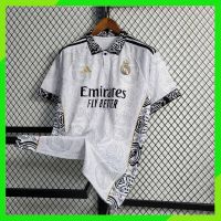 ♞✿☬ เสื้อกีฬาแขนสั้น ลายทีมฟุตบอล Real Madrid Thai Edition AAA 23 24 ชุดเหย้า คุณภาพสูง