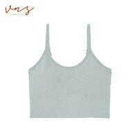 Wienna VNZ.VANEZZA  (Bunny Love -Limited Special) เสื้อชั้นในไร้โครง Top Dyed BRA แบบสวมหัว เรียบ (ไซซ์ M,L) DL1211 สีเทา