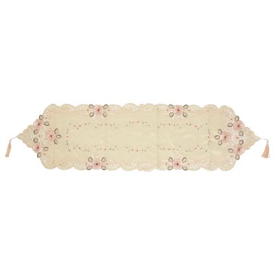 New Table Runner Embroidered Floral Table Cloth Pattern:#2 flower Size:40X150cm