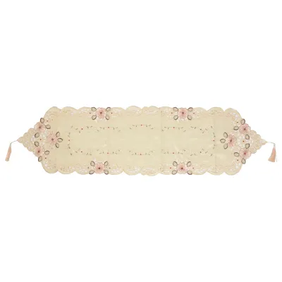 New Table Runner Embroidered Floral Table Cloth Pattern:#2 flower Size:40X150cm