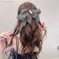 ۞❁ Pearl Tassels Bow Barrettes Woman Headdress Girl Ponytail Flower Ladies Spring Clip Ribbon Dress Travel Hairpin Hair Accessories