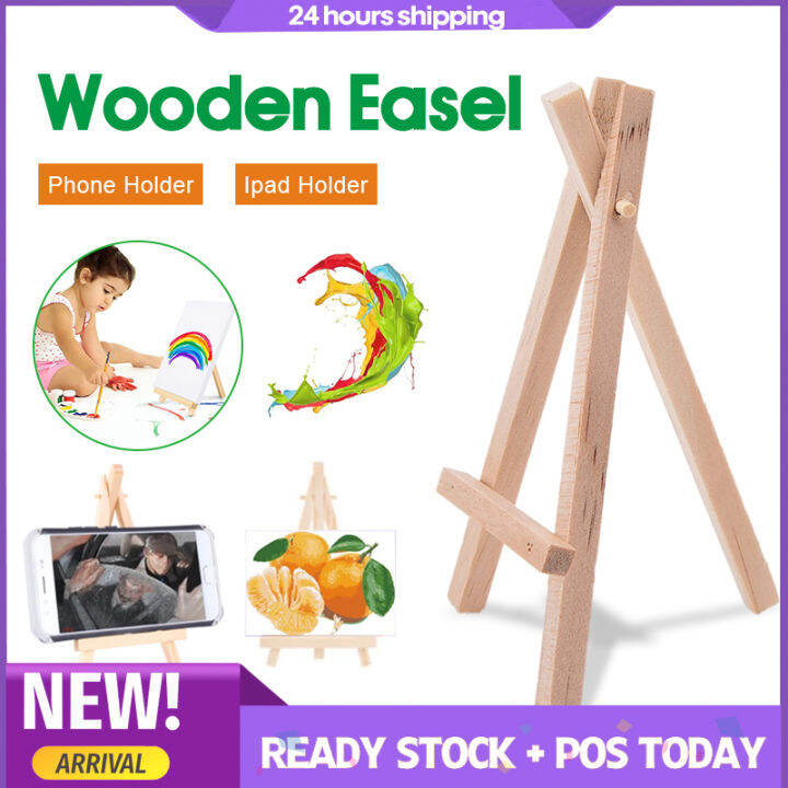 Mini Pine Wood Easel Multipurpose Phone Stand Holder Tablet Stand