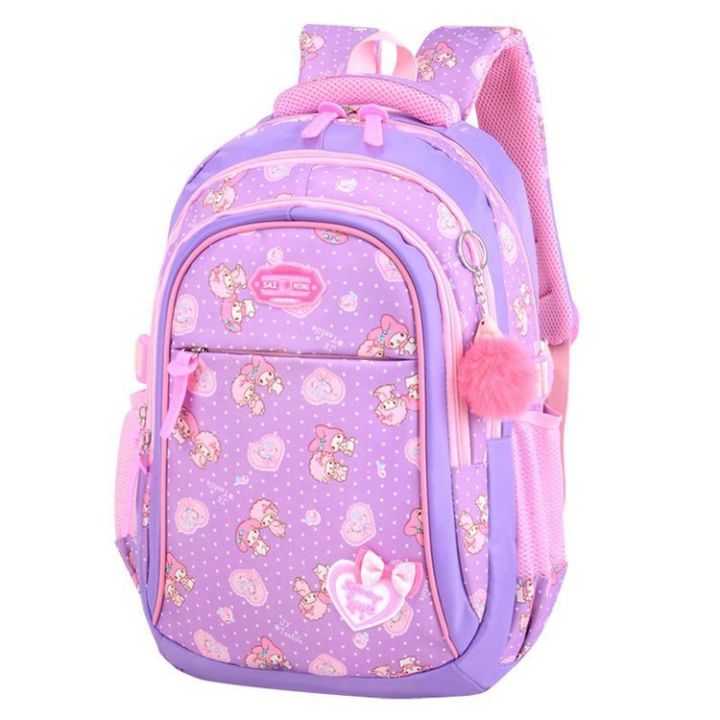 cod-net-red-schoolbag-elementary-school-girls-1346-grade-princess-girl-childrens-spine-protection-shoulder-bag