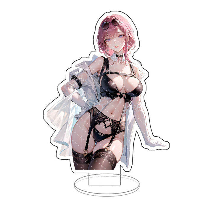 honkai-star-rail-kafka-figure-model-toy-acrylic-stands-anime-plate-holder-home-decor-collection