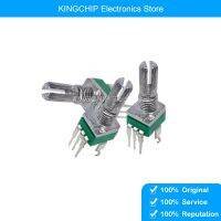 5PCS/LOT R097 Precision Potentiometer Vertical Single Unit With Bracket Handle 15mm Shiftless 3-Pin B10K 2K 5K 100K