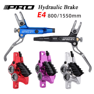 IIIPRO E4 Mountain Bike เบรคไฮดรอลิก8001550มม. ด้านหน้าด้านหลังเบรค Cooling 4ลูกสูบความดันน้ำมัน AM DH E-Bike MTB เบรค