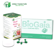 Bộ đôi viên ngậm men vi sinh nha khoa BioGaia ProDentis & Thanh Hương Tán