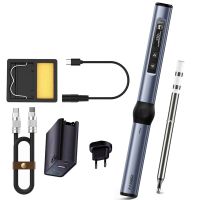 FNIRSI 1 Set Smart Electric Soldering Iron HS-01 Electric Soldering Iron PD 65W Adjustable Constant Temperature Fast Heat Soldering Iron A (High Configuration)