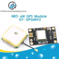 Neo-6m โมดูลจีพีเอส Gy-gps6mv2 Neo6mv2 Buit-In Eeprom เสาอากาศ Apm2.5 Rs232 Ttl บอร์ดสำหรับ Arduino การควบคุมการบิน3V-5V ดี