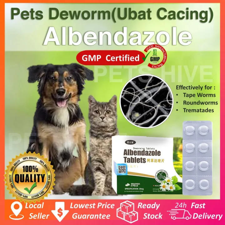 Pet Tablet Deworming Medicine For Cats And Dogs Ubat Deworm Ubat Cacing Kucinganjing Lazada