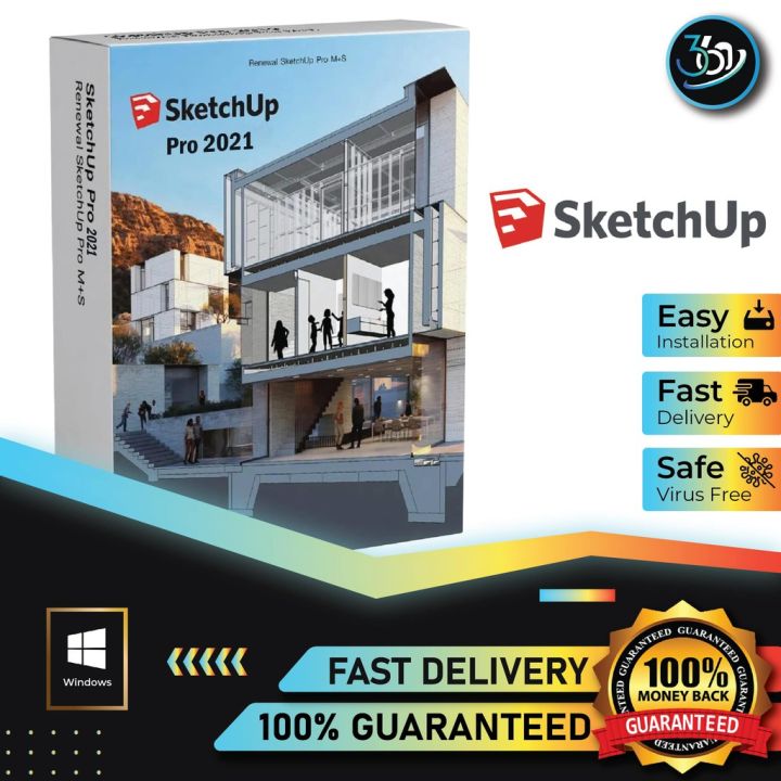 SketchUp Pro 2021 + Vray 2021 [ Full Version ] | Lazada