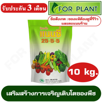 ปุ๋ยเกร็ด สูตร 25-5-5 ตราแนนซี่ เสริมสร้างการเจริญเติบโต ในด้านลำต้น และใบในระยะแรกของการเจริญเติบโต บรรจุ 10 กิโลกรัม