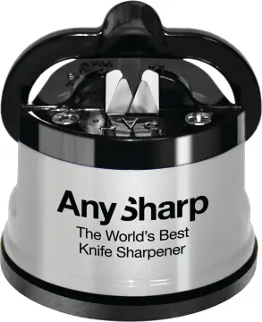 AnySharp Singapore - NEW! Limited Quantity ! AnySharp Pro Knife Sharpener,  Metal ( Available in 4 colours ) The Anysharp knife sharpener sharpens any  kitchen knife safely & hands free • sharpens