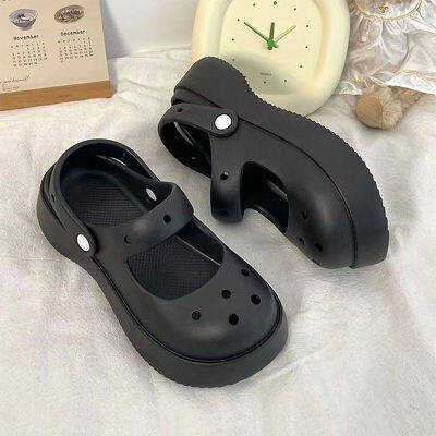 Mo Dou Summer EVA Womens Sandals Mary Jane Shoes for Girls Fashion Outdoor Slippers Non Slip Home Slippers Cool Beach Slides