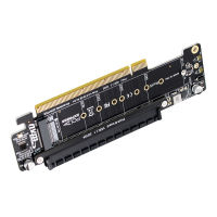 PCIe X16ไปยัง X8 X4 X4แยกอะแดปเตอร์ขยายการ์ด PCIE4.0ขยาย Riser การ์ดขยายการ์ด NVMEx2พอร์ตอินพุต