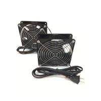 ( Promotion+++) คุ้มที่สุด พัดลมระบายความร้อน fan 220-240V และสายไฟสีดำ 1.5 เมตร พร้อมปลั๊กเสียบ ราคาดี อุปกรณ์ สาย ไฟ อุปกรณ์สายไฟรถ