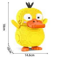 Pokemon Mini Building Blocks Psyduck Squirtle Togepi Diamond Micro Brick Figures Assembly Toys For Childrens Day Christmas Gift