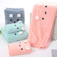 【CW】 Newborn Set 2Pcs Size 75x35/140x70Cm Baby Boy Super Soft Infant 4Colors