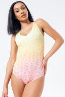 WOMENS SWIM SUIT - RAINBOW DALMATIAN