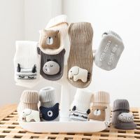 【hot sale】 ℗ C10 Cute Cartoon Newborn Socks Soft Cotton Anti-slip Baby Girl Boy Long Socks Autumn Winter Warm Infant Toddler Kids Floor Socks Bayi Stokin 0-3 Years