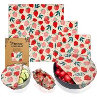 Reusable Storage Wrap Sustainable Organic Fruit Vegetable Cheese Food Wrapping Paper BPA Plastic Free Beeswax Food Wrap