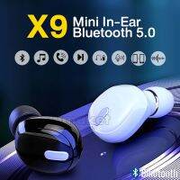 X9 Mini หูฟังไร้สาย ไร้สายที่แท้จริงหูฟังบลูทูธสเตอริโอบลูทูธ 5.0 ชุดหูฟังขนาดเล็กพร้อมไมโครโฟนหูฟัง Wireless Earbuds Mini Bluetooth 5.0 Earphone