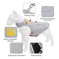 Pet Cold Weather Coat Dog Warm Vest Double Sided Hook and Loop Design for Medium Dogs