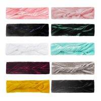 10Pcs New Ladies Headband Hair Accessories Gold Velvet Twisting Sports Yoga Headband Comfortable Outdoor Headwear