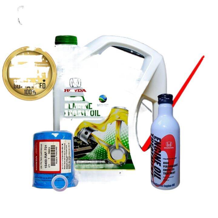 Honda Fully Synthetic Oil SN 0W20 (4Liters) with Honda Engine Oil Treatment OEM Honda oil