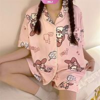 COD SDFGDERGRER 2023 New Pajama Set Kawaii Sanrio HelloKittys Cinnamoroll Pochacco Cartoon Homewear Loose Casual Pajama Pants Gifts for Girls