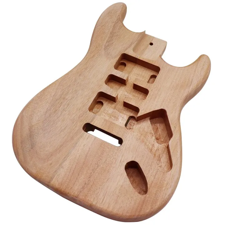 ST Electric Guitar Body Okoume Wood Guitar Barrel ST Body Natural