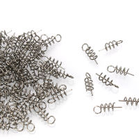 50PCS หรือ100PCS หมุดตกปลาตะขอเครื่องมือ Centering Pins Fixed Latch เข็มฤดูใบไม้ผลิ Crank Twist Lock สำหรับเหยื่ออ่อนเหยื่อหนอนGrub.2023