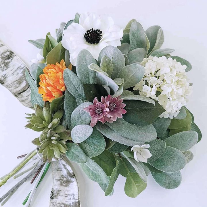 24pcs-artificial-flocked-lambs-ear-leaves-stems-faux-lambs-ear-branches-picks-greenery-sprays-for-vase-bouquet-wreath