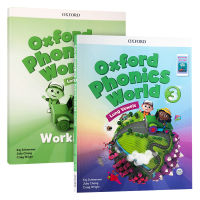 New OPW Oxford English natural spelling world textbook Level 3 including app Oxford phonics world level 3 textbook + workbook letter pronunciation A-Z original English book of Oxford Childrens primary school English