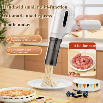 Shule Electric Ravioli Pasta Maker with Motor Automatic Pasta Machine with  Hand Crank and Multifunctional Rollers