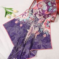 Gifts Laurel Silk Printing Real Scarf Ms. 90Cm Grand Sister Wide Wardrobe Gift