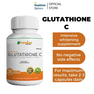 Flash Sale Glutathione C Intensive Whitening Pills 30 Capsules Gluta Vitamin C Grapeseed Extract Hyaluronic Acid