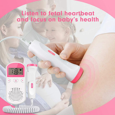 Household Fetal Doppler Baby Prenatal Heart Rate Detector Home Sonar Doppler Stethoscope Pregnant Women Fetal Monitor for Health