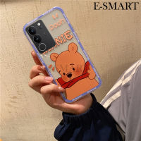 เคสมือถือสำหรับ VIVOV29E V29 Pro โปรฝาหลังนิ่มและซิลิโคนใสกันการตกการ์ตูนหมีหมูน่ารักสำหรับ VIVO V29 Pro V29E เคสใส่โทรศัพท์