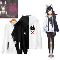 ผู้ชายผู้หญิงใหม่ Hoodie HOLOLIVE Vtuber Ookami Mio ชุดคอสเพลย์ผู้หญิง3D พิมพ์ Hoodie เสื้อสวมศีรษะทรงใหญ่แจ็คเก็ต