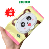 Khăn giấy ướt gấu trúc Thiên Phúc không mùi 120 tờ cho trẻ sơ sinh - shop Nobimart thumbnail